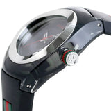 Gucci Sync Quartz Black Dial Black Rubber Strap Watch For Men - YA137301 Buy Now By Gucci