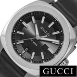 Gucci GG2570 Black Dial Black Leather Strap Watch For Men - YA142206 Buy Now By Gucci