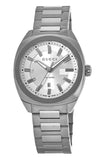 Gucci G Timeless GG2570 Silver Dial Silver Steel Strap Watch For Men - YA142402 Buy Now By Gucci