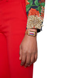 Gucci G-Frame Mother of Pearl Dial Brown Leather Snakeskin Strap Watch For Women - YA147402 Buy Now By Gucci