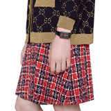 Gucci G-Frame Mother of Pearl Green & Red Dial Black Leather Strap Watch For Women - YA147403 Buy Now By Gucci