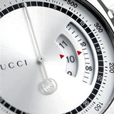 Gucci Grip Collection Quartz Silver Dial Silver Steel Strap Watch For Men - YA157302 Buy Now By Gucci