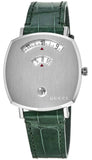 Gucci Grip Quartz Silver Dial Green Leather Strap Watch For Women - YA157404 Buy Now By Gucci