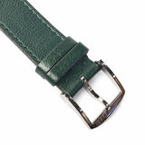 Gucci Grip Silver Dial Green Leather Strap Unisex Watch - YA157412 Buy Now By Gucci