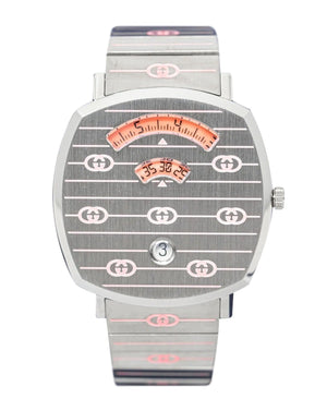 Gucci Grip Quartz Silver Dial Silver Steel Strap Watch For Women - YA157438 Buy Now By Gucci