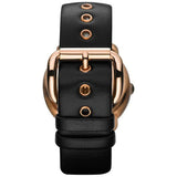 Marc Jacobs Amy Black Dial Black Leather Strap Watch for Women - MBM1225 Buy Now By Marc Jacobs