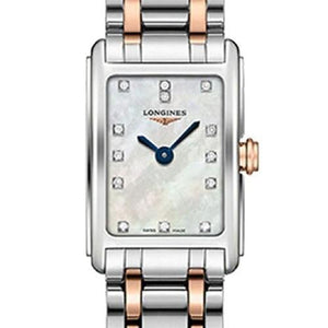 Longines Dolcevita Mother of Pearl Diamond Dial Two Tone Steel Strap Watch for Women - L5.258.5.87.7 Buy Now By Longines