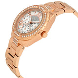 Guess Viva Diamonds White Dial Rose Gold Steel Strap Watch for Women - W0111L3 Buy Now By Guess