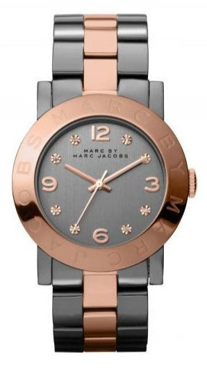 Marc Jacobs Amy Grey Dial Two Tone Steel Strap Watch for Women - MBM8597 Buy Now By Marc Jacobs