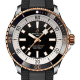 Breitling Superocean Automatic 42 Black Dial Black Rubber Strap Watch for Men - U17375211B1S1 Buy Now By Breitling