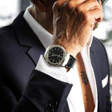 Salvatore Ferragamo F-80 Classic Black Dial Black Leather Strap Watch for Men - SFDT00219 Buy Now By Salvatore Ferragamo