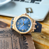 Maurice Lacroix Aikon Date Limited Edition Blue Dial Blue Leather Strap Watch For Men - AI1028-BRZ01-420-1 Buy Now By Maurice Lacroix