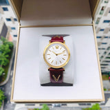 Versace V-Twist Silver Dial Red Leather Strap Watch for for Women - VELS00519 Buy Now By Versace