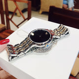 Movado Veturi Quartz Black Dial Two Tone Steel Strap Watch for Men - 0606932