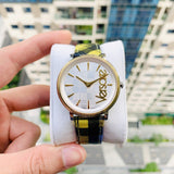 Versace V-Circle The Clans Edition Silver Dial Multicolor Leather Strap Watch for Women - VE8100118 Buy Now By Versace