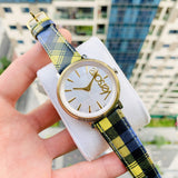 Versace V-Circle The Clans Edition Silver Dial Multicolor Leather Strap Watch for Women - VE8100118 Buy Now By Versace