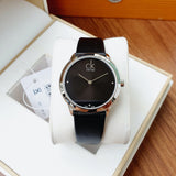Calvin Klein Minimal Black Dial Black Leather Strap Watch for Men - K3M221CS Buy Now By Calvin Klein