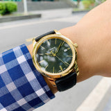 Tissot T Classic Dream Black Dial Black Leather Strap Watch for Men - T033.410.36.051.01 Buy Now By Tissot