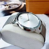 Movado Bold Silver Dial Silver Mesh Bracelet Watch For Men - 3600260 Buy Now By Movado