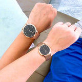 Calvin Klein Minimal Black Dial Rose Gold Mesh Bracelet Watch for Women - K3M2262Y Buy Now By Calvin Klein