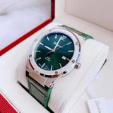 Salvatore Ferragamo F-80 Classic Green Dial Green Leather Strap Watch for Men - SFDT00119 Buy Now By Salvatore Ferragamo