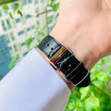 Longines Record Black Dial Black Leather Strap Watch for Men - L2.821.5.57.2 Buy Now By Longines