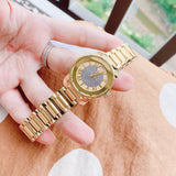 Movado Bold Pave Gold Dial Gold Steel Strap Watch For Women - 3600255 Buy Now By Movado