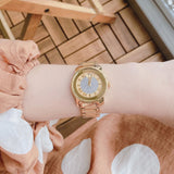 Movado Bold Pave Gold Dial Gold Steel Strap Watch For Women - 3600255 Buy Now By Movado