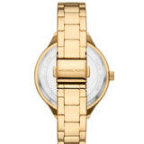 Michael Kors Slim Runway Crystals Gold Dial Gold Steel Strap Watch for Women - MK4659 Buy Now By Michael Kors