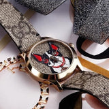 Gucci G Timeless Brown Dial Brown Leather Strap Watch For Women - YA1264056 Buy Now By Gucci