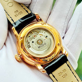 Mido Baroncelli III Automatic Grey Dial Black Leather Strap Watch For Men - M8600.3.13.4 Buy Now By Mido