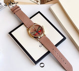 Gucci G Timeless Butterfly Brown Dial Brown Leather Strap Watch For Women - YA1264063 Buy Now By Gucci