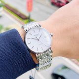 Longines Presence Automatic White Dial Silver Steel Strap Watch for Men - L4.921.4.12.6 Buy Now By Longines