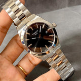 Tissot Gentleman Black Dial Silver Steel Strap Watch For Men - T127.410.11.051.00 Buy Now By Tissot