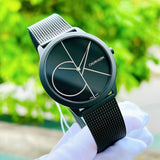 Calvin Klein Minimal Black Dial Black Mesh Bracelet Watch for Men - K3M5145X Buy Now By Calvin Klein