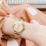 Movado Bold Rose Gold Dial Rose Gold Steel Strap Watch for Women - 3600188 Buy Now By Movado