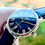 Tissot Carson Premium Powermatic 80 Blue Dial Blue Leather Strap Watch For Men - T122.407.16.043.00 Buy Now By Tissot