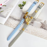 Versace Medusa Lock Icon Quartz White Dial Blue Leather Strap Watch for Women - VEDW00419 Buy Now By Versace