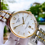 Tissot Chemin Des Tourelles Powermatic 80 Silver Dial Two Tone Steel Strap Watch For Men - T099.407.22.037.00 Buy Now By Tissot
