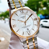 Tissot Chemin des Tourelles Powermatic 80 Helvetic Pride Silver Dial Two Tone Steel Strap Watch for Men - T099.407.22.038.01 Buy Now By Tissot