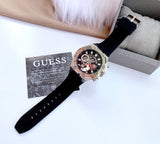 Guess Third Grear Multi Function Black Dial Black Rubber Strap Watch for Men- GW0334G1 Buy Now By Guess