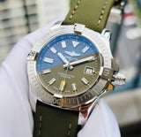 Breitling Avenger Automatic GMT 43 Green Dial Green Nylon Strap Watch for Men - A17318101L1X1 Buy Now By Breitling