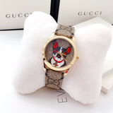 Gucci G Timeless Brown Dial Brown Leather Strap Watch For Women - YA1264056 Buy Now By Gucci