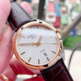 Tissot T Classic PR 100 Quartz White Dial Brown Leather Strap Watch for Men - T101.410.26.031.00 Buy Now By Tissot