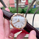 Tissot T Classic PR 100 Quartz White Dial Brown Leather Strap Watch for Men - T101.410.26.031.00 Buy Now By Tissot
