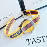 Gucci G Timeless Quartz Yellow & Purple Dial Yellow & Purple NATO Strap Watch For Men - YA1264069 Buy Now By Gucci