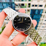 Tissot T Classic Tradition Black Dial Silver Steel Strap Watch For Men - T063.610.11.057.00 Buy Now By Tissot