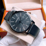 Calvin Klein City Quartz Black Dial Black Leather Strap Watch for Men - K2G2G4CX Buy Now By Calvin Klein