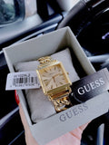 Guess Vanity Gold Dial Gold Steel Strap Watch for Women - W1029L2 Buy Now By Guess