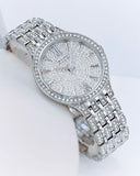 Bulova Crystal Collection Silver Dial Silver Steel Strap Watch for Women - 96L243 Buy Now By Bulova